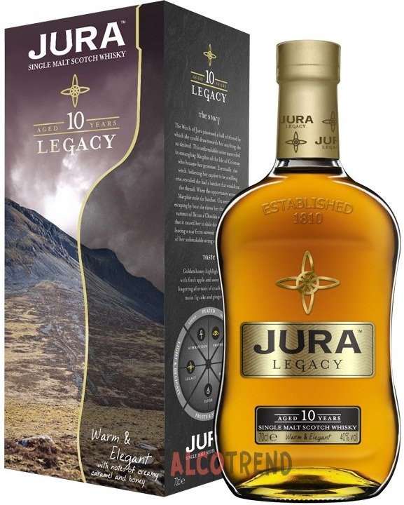 Виски Isle Of Jura 10 Years Остров Юра 10 лет цена, купить Isle Of